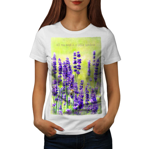 Purple Flower Womens T-Shirt