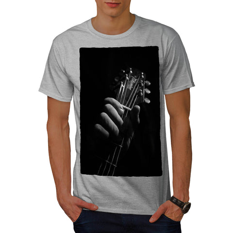 Man Plays Guitar Mens T-Shirt