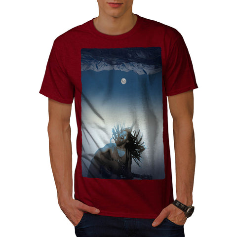 Man Plays Guitar Mens T-Shirt