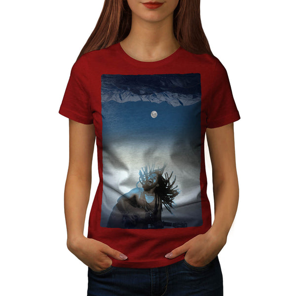 Man Plays Guitar Womens T-Shirt