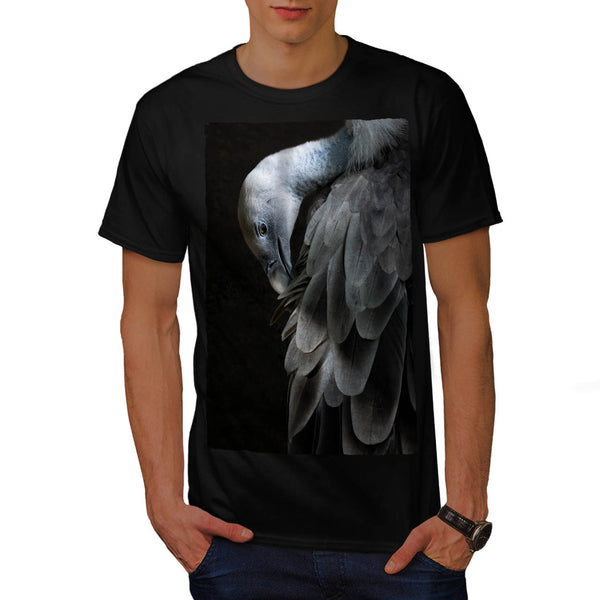 Dark Grey Flamingo Mens T-Shirt
