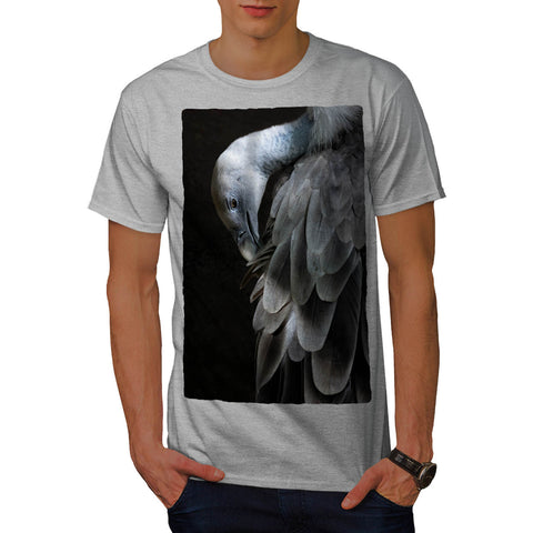 Dark Grey Flamingo Mens T-Shirt