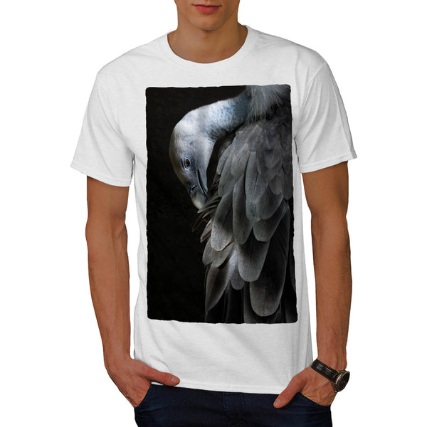 Dark Grey Flamingo Mens T-Shirt