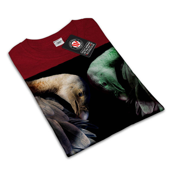 Flamingo Mirror Art Mens T-Shirt