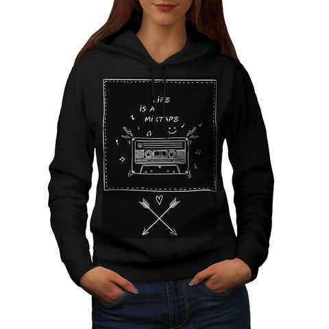 Funny Music Slogan Womens Hoodie