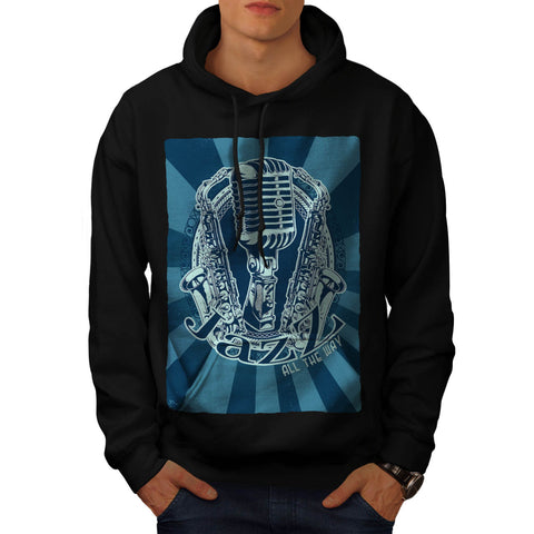 Music Cool Slogan Mens Hoodie