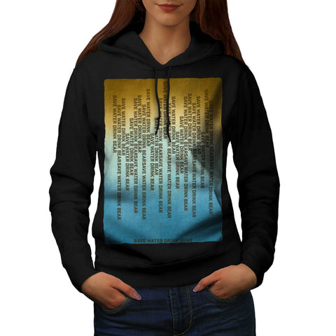 Funny Bear Slogan Womens Hoodie