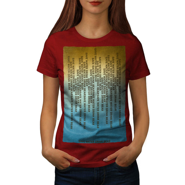 Funny Bear Slogan Womens T-Shirt