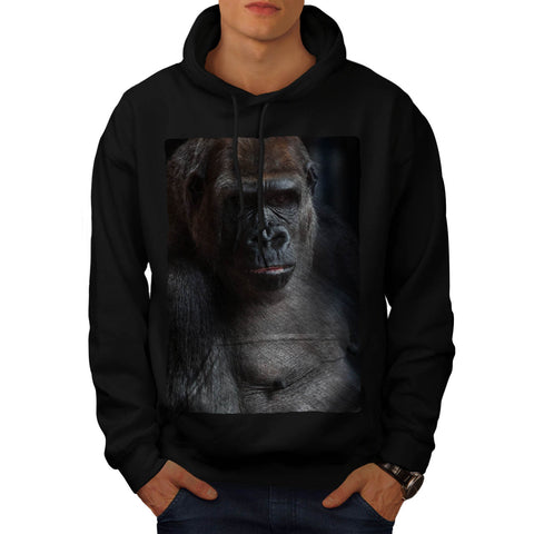 Dark Face Of Gorilla Mens Hoodie