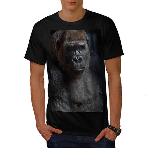 Dark Face Of Gorilla Mens T-Shirt