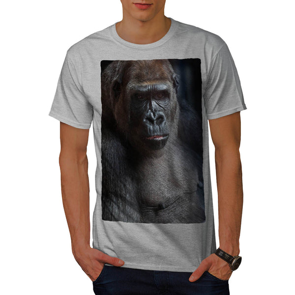 Dark Face Of Gorilla Mens T-Shirt