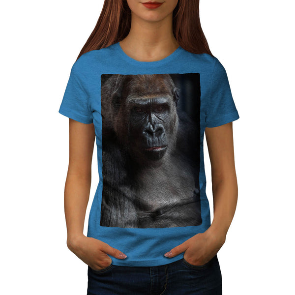 Dark Face Of Gorilla Womens T-Shirt
