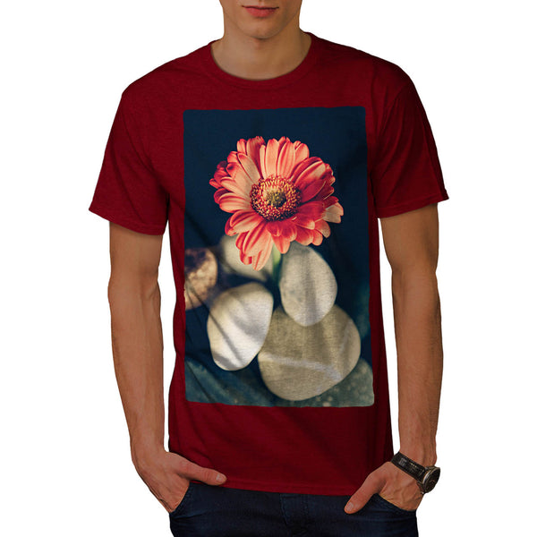 Beautiful Red Flower Mens T-Shirt