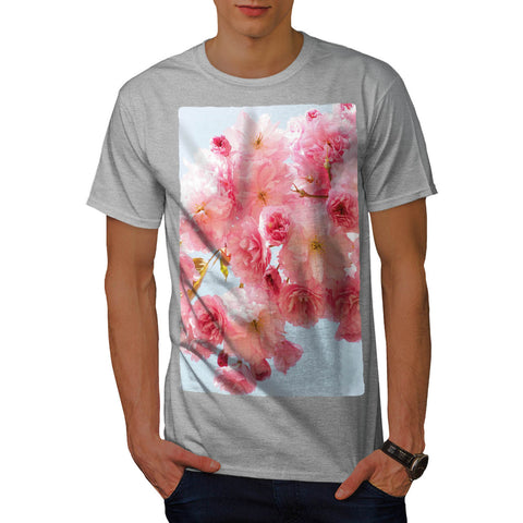 Pink Flowers Mens T-Shirt