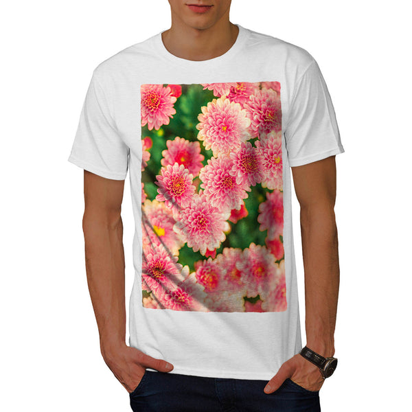 Pink Flowers Mens T-Shirt