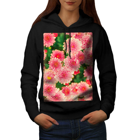 Pink Flowers Womens Hoodie