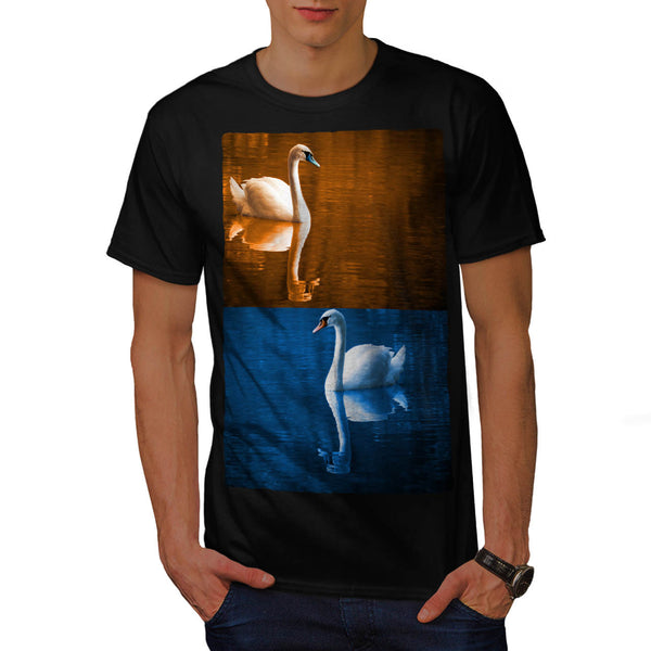 Cute White Swan Mens T-Shirt