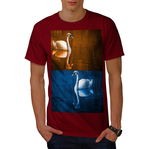 Cute White Swan Mens T-Shirt
