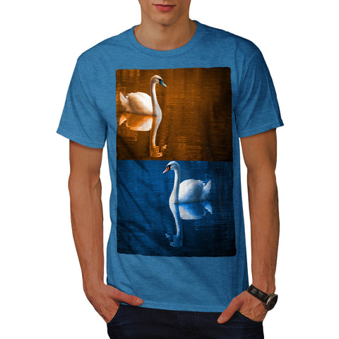 Cute White Swan Mens T-Shirt