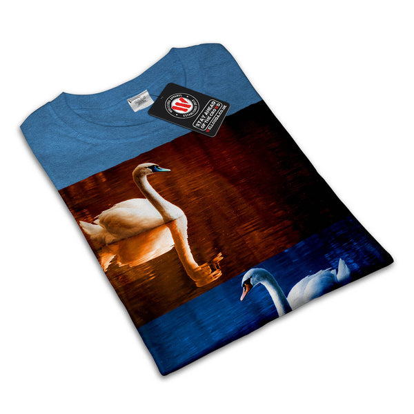 Cute White Swan Mens T-Shirt