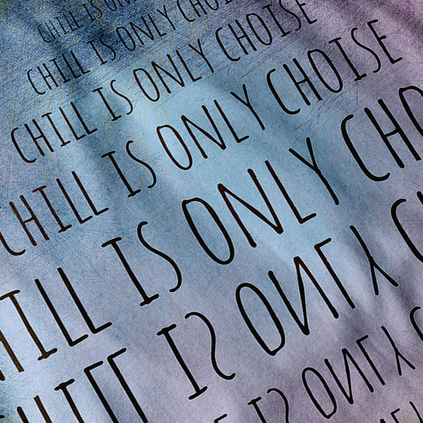 Relax Chill Slogan Womens Hoodie