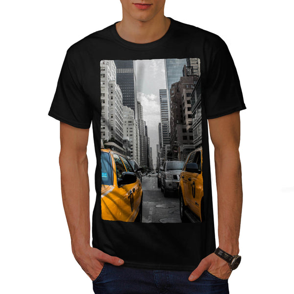 American Yellow Taxi Mens T-Shirt