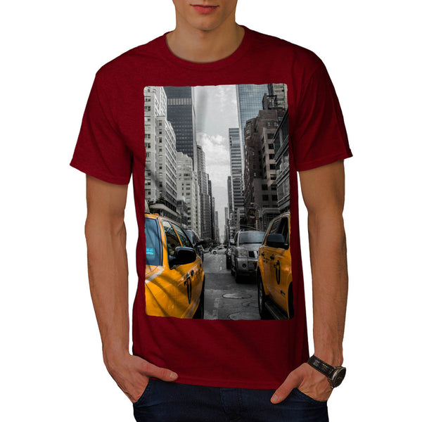 American Yellow Taxi Mens T-Shirt