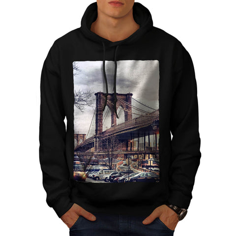 Brooklyn Bridge USA Mens Hoodie