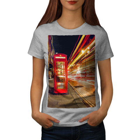 Red Telephone Box Womens T-Shirt