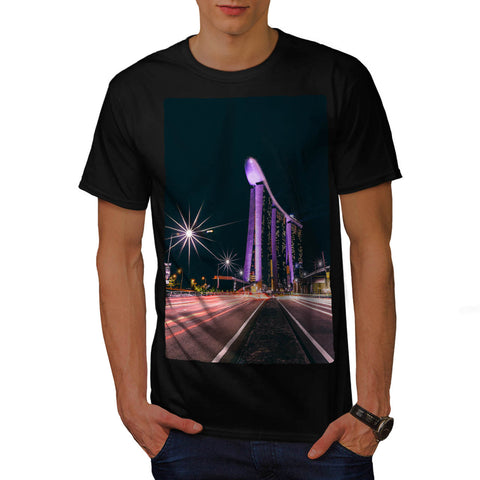 Night City Lights Mens T-Shirt