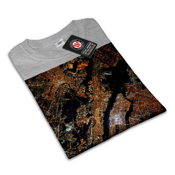 City View From Space Mens T-Shirt