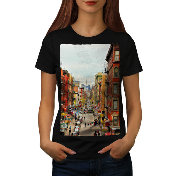 American Chinatown Womens T-Shirt