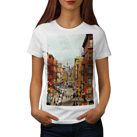 American Chinatown Womens T-Shirt