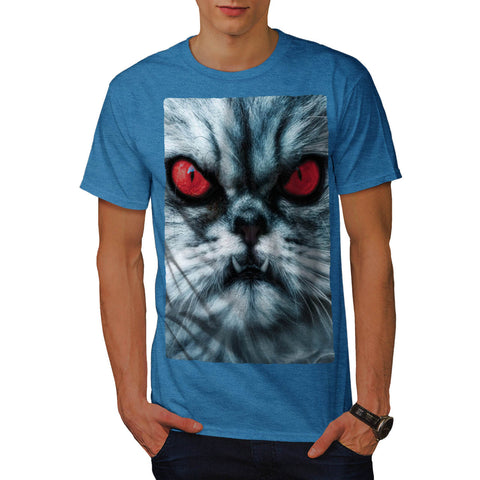Crazy Cat From Hell Mens T-Shirt