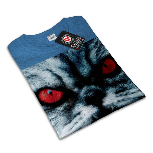 Crazy Cat From Hell Mens T-Shirt
