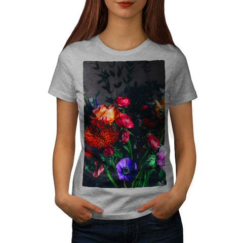 Flowers Buckey Womens T-Shirt