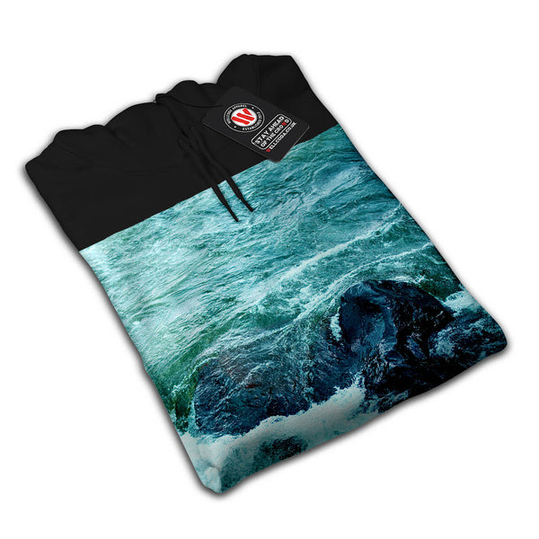 Deep Dark Blue Sea Mens Hoodie