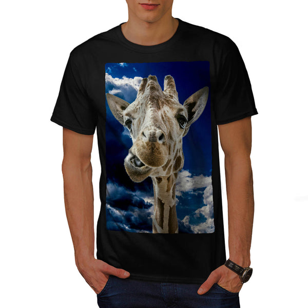 Funny Giraph Mouth Mens T-Shirt