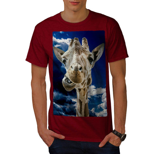 Funny Giraph Mouth Mens T-Shirt
