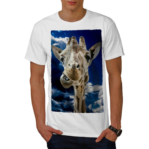 Funny Giraph Mouth Mens T-Shirt