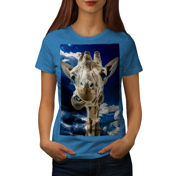 Funny Giraph Mouth Womens T-Shirt