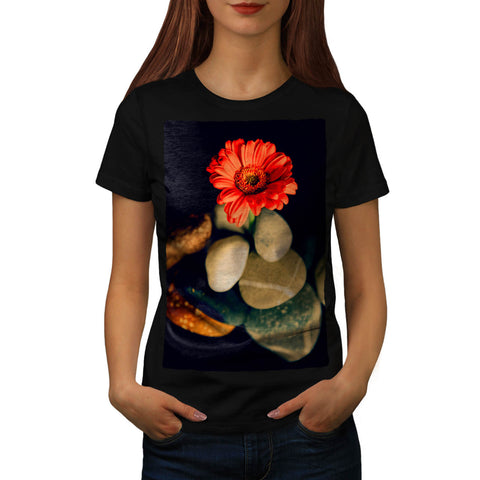 Red Flower Beauty Womens T-Shirt