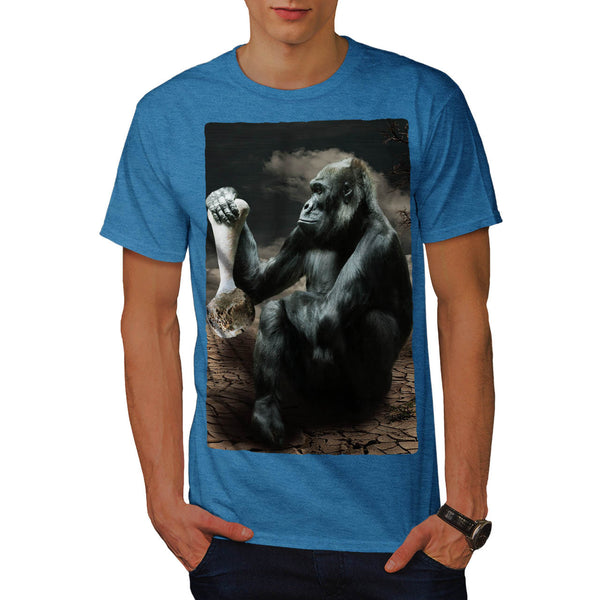 Monkey Watch Bone Mens T-Shirt