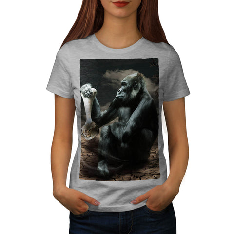 Monkey Watch Bone Womens T-Shirt