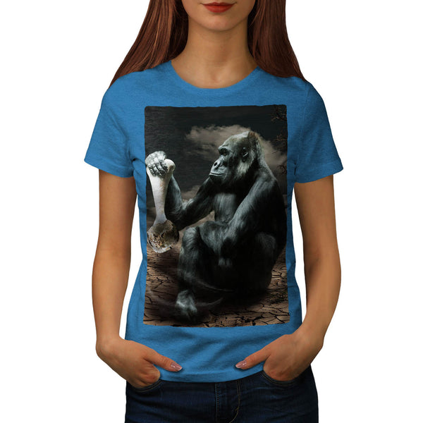 Monkey Watch Bone Womens T-Shirt