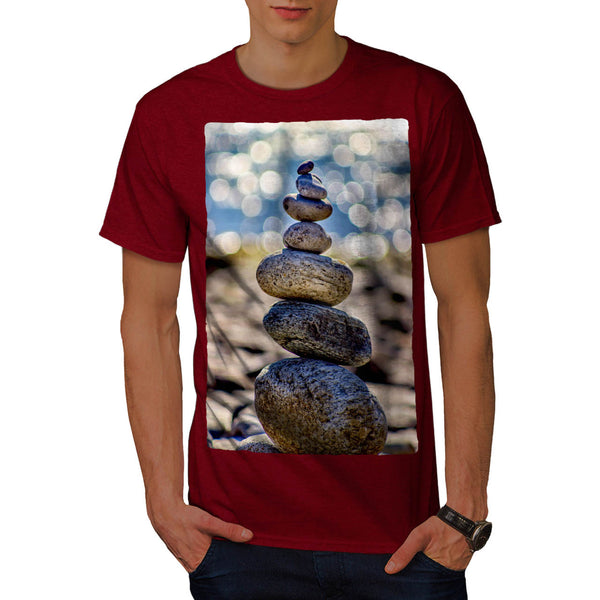 Sea Small Rock Art Mens T-Shirt