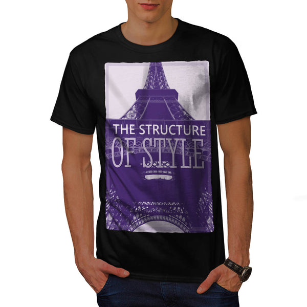 Eiffel Tower Structure Mens T-Shirt