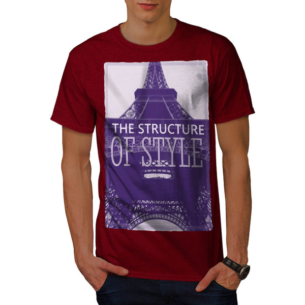 Eiffel Tower Structure Mens T-Shirt