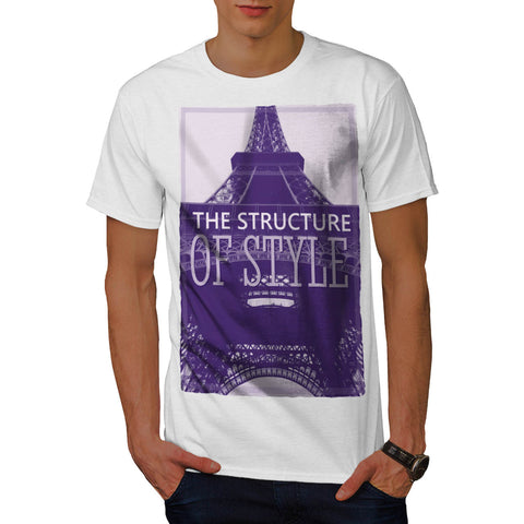 Eiffel Tower Structure Mens T-Shirt