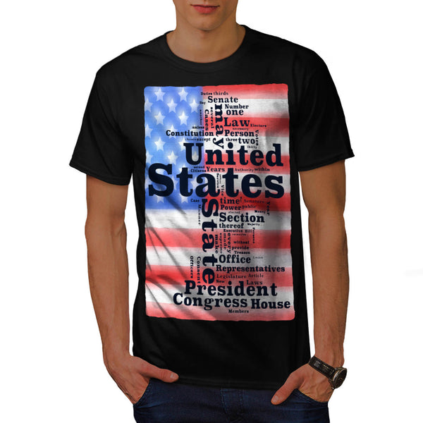 USA Politics Slogan Mens T-Shirt